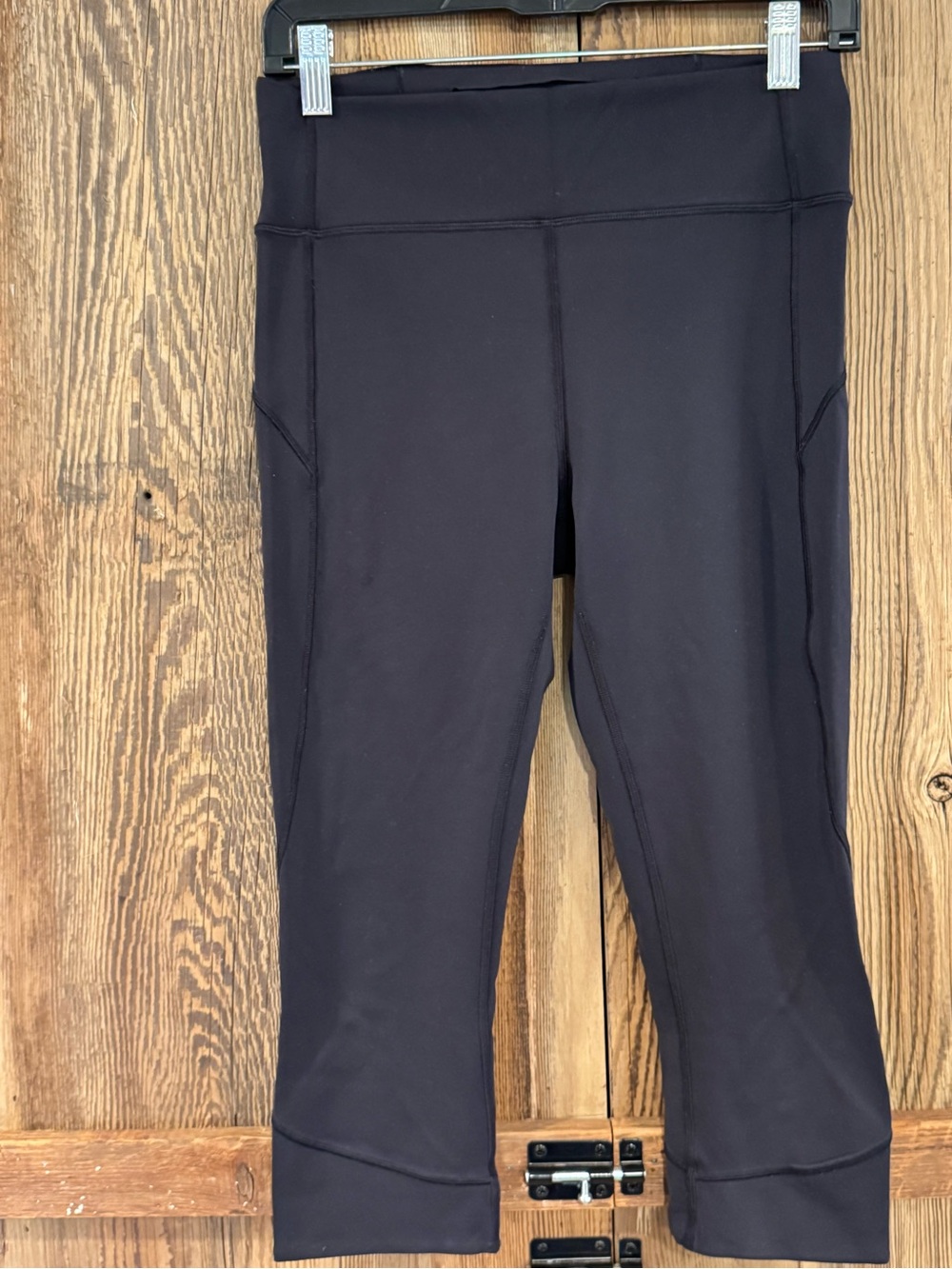 lululemon athletica Black Capri Leggings with Wide Waistband